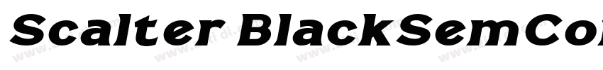 Scalter BlackSemCon字体转换